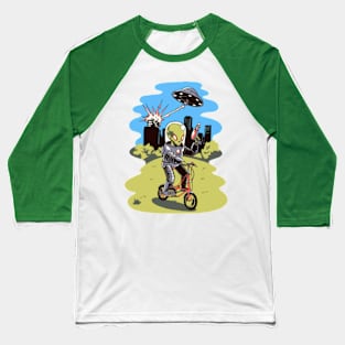 alien cycling invasion Baseball T-Shirt